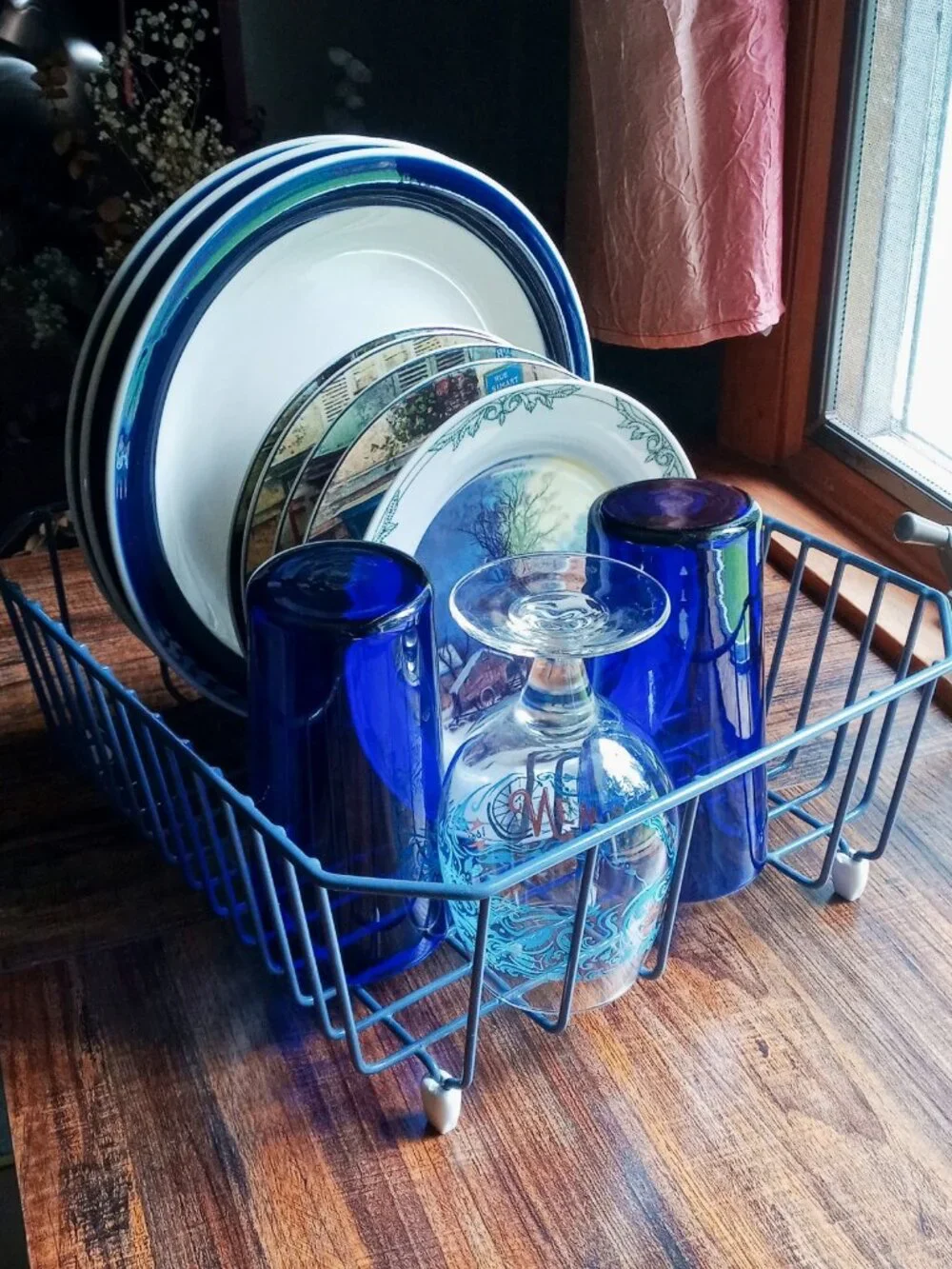Vintage Rubbermaid Sturdy Vinyl-coated Wire Dish Drying Rack Great Condition!
